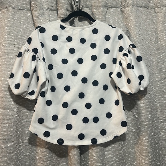 Zara size small polka dot statement top - Picture 4 of 4